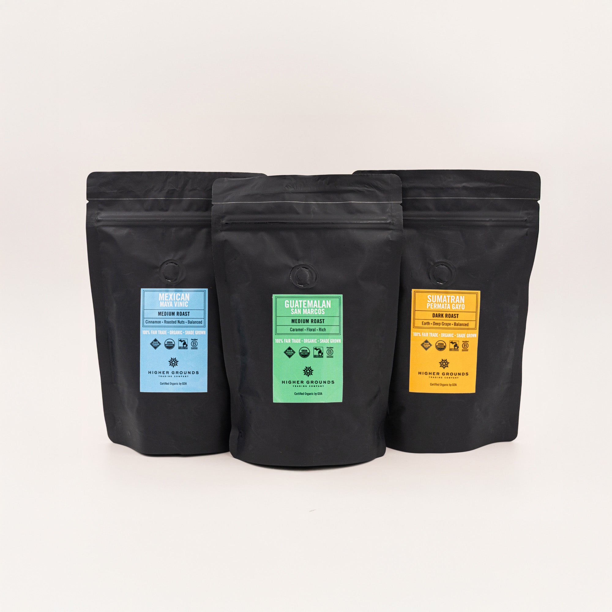Trio Gift Set | Coffee Sampler – Higher Grounds Trading