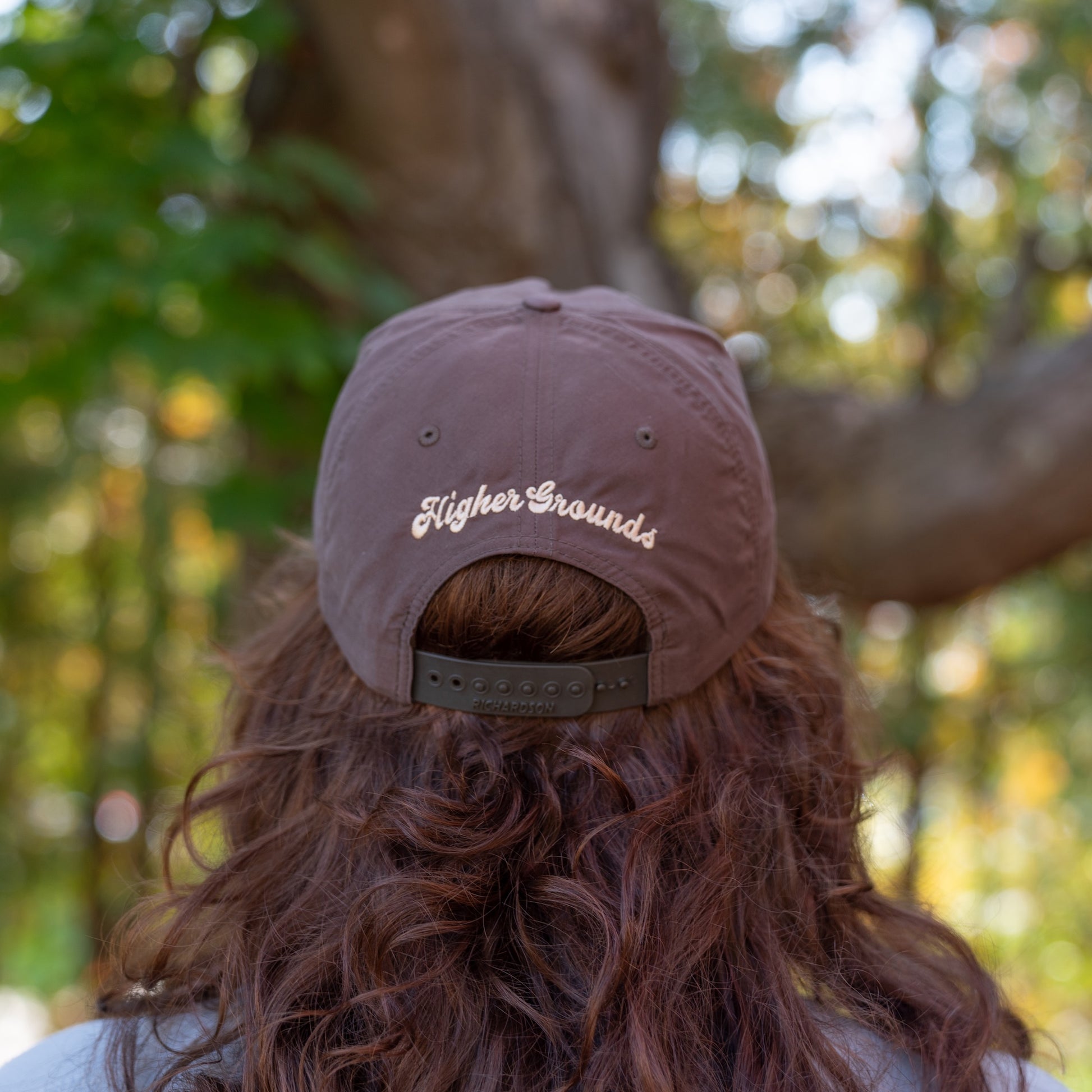 Star Rope Hat with Higher Grounds Trading Co star logo on front and rope brim feature in desert mocha 