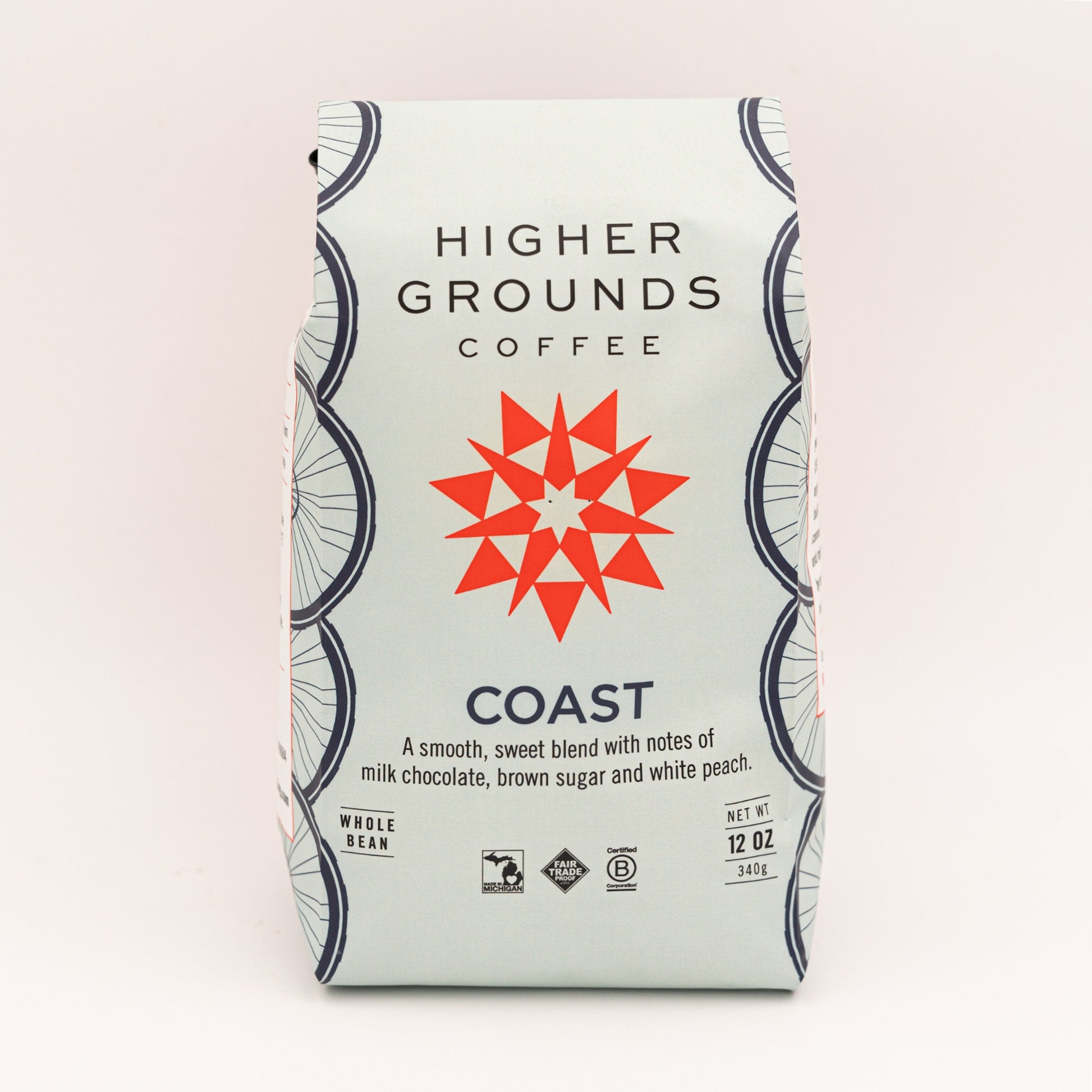 bag of Coast roasted coffee Coffees for Change seasonal blend