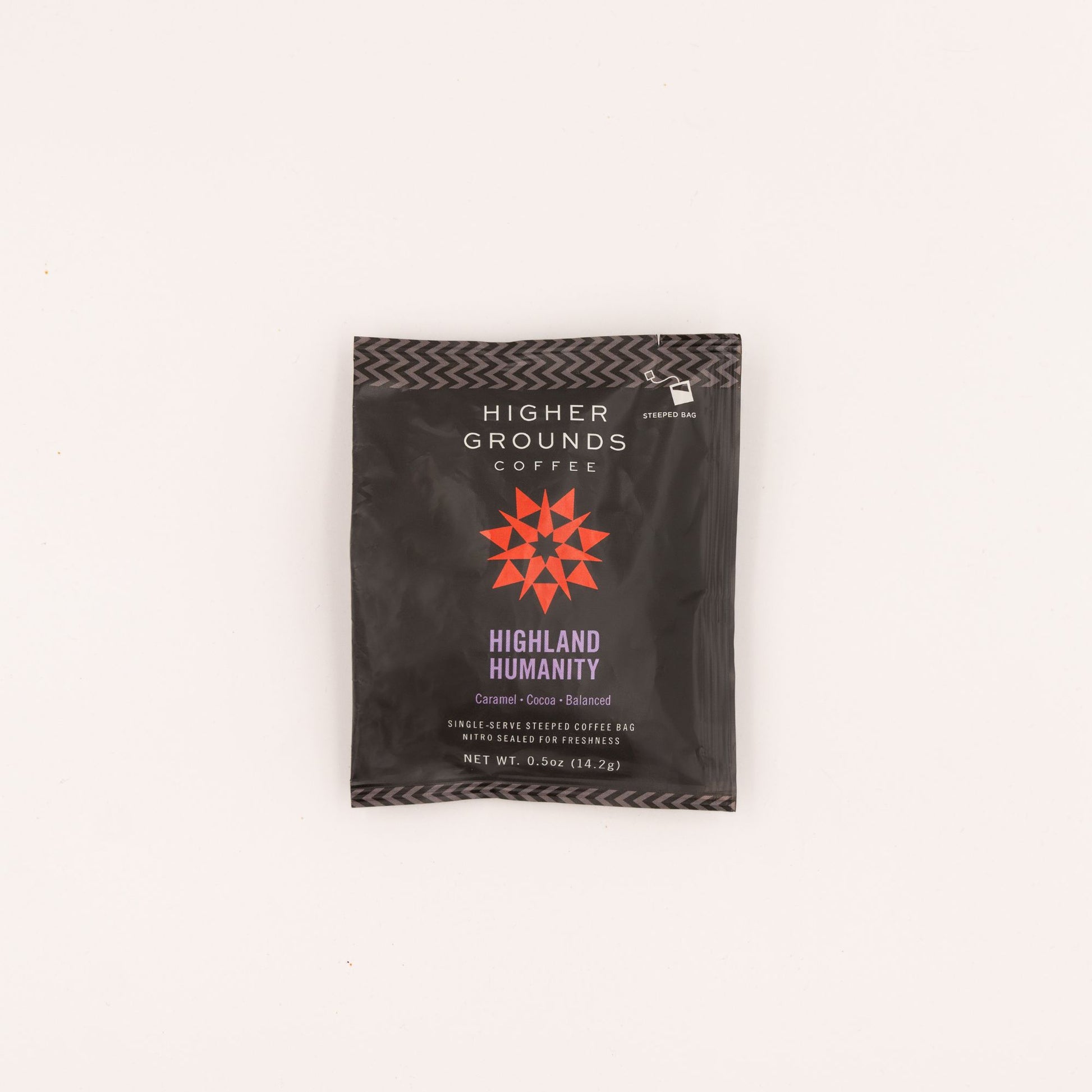 Single Serve Organic Highland Humanity Steeped Coffee Bag