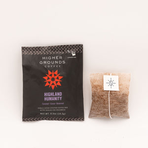 Single Serve Organic Highland Humanity Steeped Coffee Bag